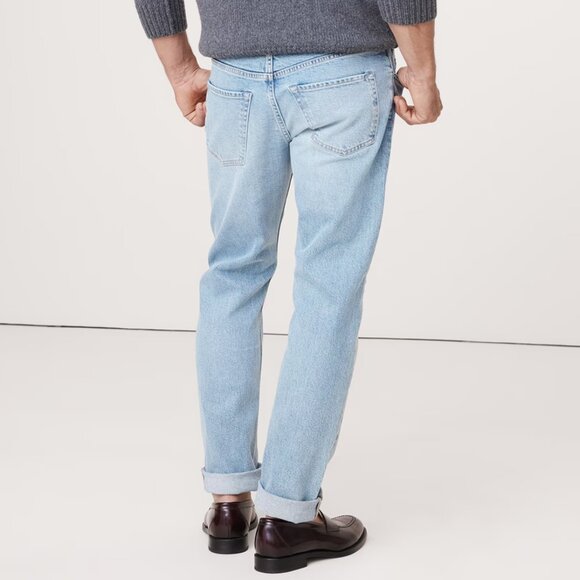 Banana Republic Standard Jeans Slim Fit Leg Light Wash Rinse Denim Pants 36x30 - Picture 2 of 4